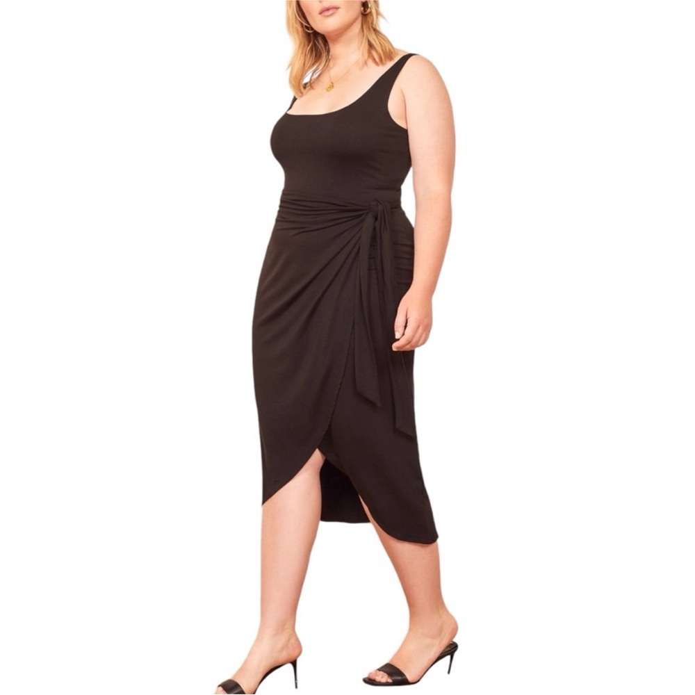 REFORMATION Kaila Knit Wrap Dress